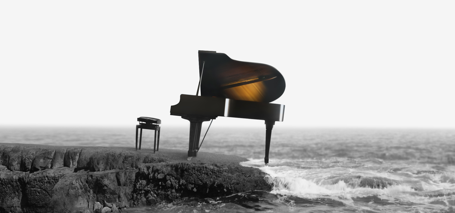 piano by the sea